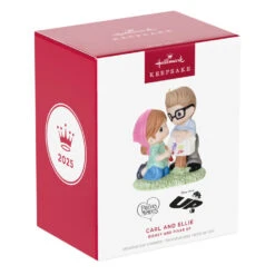 Hallmark Disney/Pixar Precious Moments Up Carl And Ellie Porcelain Ornament -Hallmark Gift Shop Carl and Ellie Painting Mailbox Keepsake Ornament 5QXE3532 08