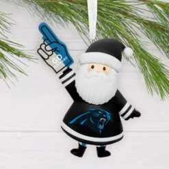 NFL Carolina Panthers Santa Fan Hallmark Ornament -Hallmark Gift Shop Carolina Panthers Santa Fan Christmas Ornament 1OSL2577 02