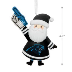 NFL Carolina Panthers Santa Fan Hallmark Ornament -Hallmark Gift Shop Carolina Panthers Santa Fan Christmas Ornament 1OSL2577 04