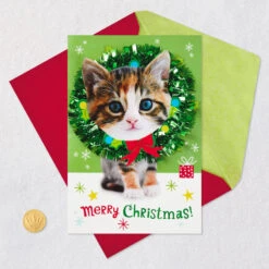 Hallmark Caroling Cat Funny Musical Christmas Card -Hallmark Gift Shop Caroling Cat Funny Musical Christmas Card 659XOC5019 05