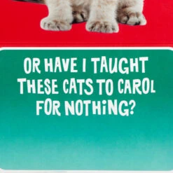 Hallmark Caroling Cats Funny Musical Pop-Up Christmas Card -Hallmark Gift Shop Caroling Cats Funny Musical PopUp Christmas Card 799XOD5035 03