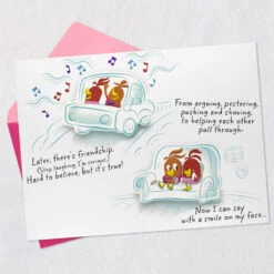 Hallmark Things We Share Funny Pop-Up Birthday Card For Sister -Hallmark Gift Shop Cartoon Birds Birthday Card for Sister 659FBD4945 02