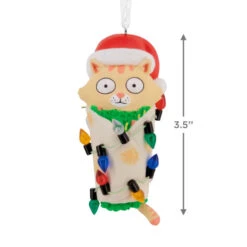 Cat Purrito Hallmark Ornament -Hallmark Gift Shop Cat Burrito With Lights Christmas Ornament 1HAJ2208 04