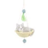 Cozy Cat Hallmark Ornament -Hallmark Gift Shop Cat in Hanging Basket Christmas Ornament 1HGO3593 01
