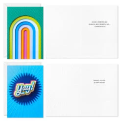 Hallmark Happy Celebrations Boxed Birthday And Congratulations Cards Assortment, Pack Of 12 -Hallmark Gift Shop Celebrate Assorted Boxed Birthday Congrats Cards 3EDX1208 04