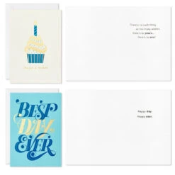 Hallmark Celebration In Blue Boxed Birthday Cards Assortment, Pack Of 12 -Hallmark Gift Shop Celebration in Blue Assorted Boxed Birthday Cards 3EDX2009 04