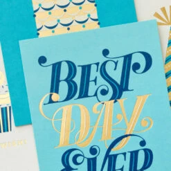 Hallmark Celebration In Blue Boxed Birthday Cards Assortment, Pack Of 12 -Hallmark Gift Shop Celebration in Blue Assorted Boxed Birthday Cards 3EDX2009 05