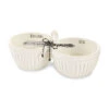 Mud Pie Double Dip Bowl And Spreader, Set Of 2 -Hallmark Gift Shop Ceramic Double Dip Bowl and Spreader Set 48500093 01