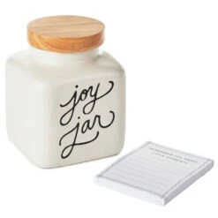 Hallmark Ceramic Joy Jar And Notepad, Set Of 2 -Hallmark Gift Shop Ceramic Joy Jar and Note Pad 1SNN1080 03
