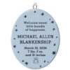 Hallmark Ceramic Personalized Ornament—Vertical Oval -Hallmark Gift Shop Ceramic Personalized OrnamentVertical Oval 1999QHE1739B2 01