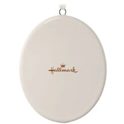 Hallmark Ceramic Photo Ornament—Vertical Oval -Hallmark Gift Shop Ceramic Photo OrnamentVertical Oval 1999QHE1739B1 06