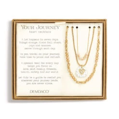Demdaco Champagne Your Journey Layered Love Necklace, 24" -Hallmark Gift Shop Champagne Bead Layered Necklace 1004670136 03