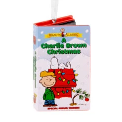 Peanuts® A Charlie Brown Christmas Retro Video Cassette Case Hallmark Ornament