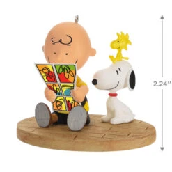 Hallmark The Peanuts® Gang Sunday Morning Funnies Ornament -Hallmark Gift Shop Charlie Brown Reading Comics Keepsake Ornament 2199QXI7039 03