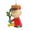 Peanuts® Charlie Brown Kneeling With Tree Hallmark Ornament -Hallmark Gift Shop Charlie Brown With Tree Christmas Ornament 3HCM4261 01