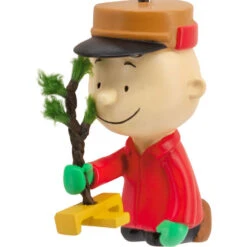 Peanuts® Charlie Brown Kneeling With Tree Hallmark Ornament -Hallmark Gift Shop Charlie Brown With Tree Christmas Ornament 3HCM4261 06