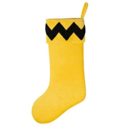 Hallmark The Peanuts® Gang Charlie Brown Stocking -Hallmark Gift Shop Charlie Brown Yellow and Black Keepsake Stocking 1QSB6307 06