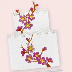 Hallmark Another Year Of Wonderful You Birthday Card -Hallmark Gift Shop Cherry Blossom Scalloped Cake Birthday Card 759LAD4345 04