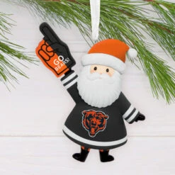 NFL Chicago Bears Santa Fan Hallmark Ornament -Hallmark Gift Shop Chicago Bears Santa Fan Christmas Ornament 1OSL2578 02