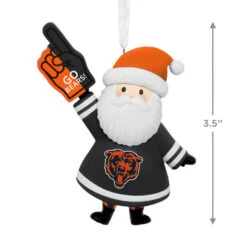 NFL Chicago Bears Santa Fan Hallmark Ornament -Hallmark Gift Shop Chicago Bears Santa Fan Christmas Ornament 1OSL2578 04