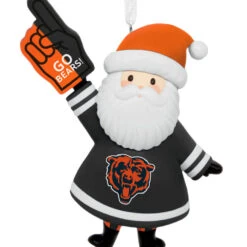 NFL Chicago Bears Santa Fan Hallmark Ornament -Hallmark Gift Shop Chicago Bears Santa Fan Christmas Ornament 1OSL2578 06