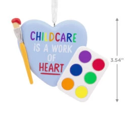 Childcare Is A Work Of Heart Hallmark Ornament -Hallmark Gift Shop Childcare Heart Christmas Ornament 1HGO3455 04