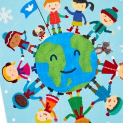Hallmark UNICEF Peace, Joy And Friendship Around The World Boxed Christmas Cards, Pack Of 12 -Hallmark Gift Shop Children and Pets on Earth Boxed Christmas Cards 1URS2316 06