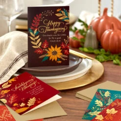 Hallmark Blessings Religious Assorted Boxed Thanksgiving Cards, Pack Of 16 -Hallmark Gift Shop Christian Boxed Thanksgiving Cards Assortment 5HAA1011 07