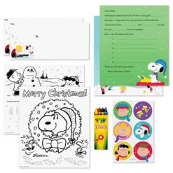 Hallmark Peanuts® Letters To Santa Letter-Writing Kit, 2 Letters