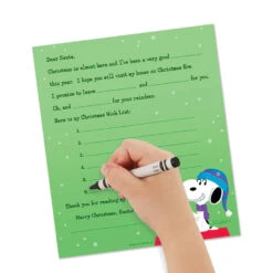 Hallmark Peanuts® Letters To Santa Letter-Writing Kit, 2 Letters -Hallmark Gift Shop Christmas Letters to Santa Kit for Kids 1CZE2152 05