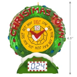 Hallmark Disney Tim Burton's The Nightmare Before Christmas Christmas Town Countdown Musical Ornament With Light And Motion -Hallmark Gift Shop Christmas Town Countdown Clock Keepsake Ornament 5QXD7115 04