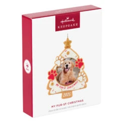 Hallmark My Fur-st Christmas 2025 Photo Frame Ornament -Hallmark Gift Shop Christmas Tree Cookie Pet Frame Keepsake Ornament 5QGO1902 08