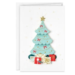 Hallmark Christmas Tree Wishes Boxed Christmas Cards, Pack Of 8 -Hallmark Gift Shop Christmas Tree Signature Boxed Christmas Card Pack 1XSJ1382 02