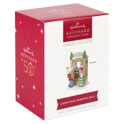 Hallmark Christmas Window 2023 Exclusive Ornament -Hallmark Gift Shop Christmas Window 2023 Exclusive Ornament 2299QXC5618 04