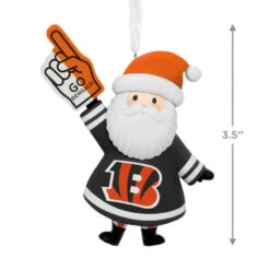 NFL Cincinnati Bengals Santa Fan Hallmark Ornament -Hallmark Gift Shop Cincinnati Bengals Santa Fan Christmas Ornament 1OSL2579 04