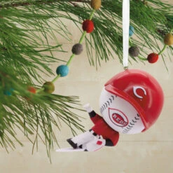 Hallmark MLB Cincinnati Reds™ Bobblehead Ornament -Hallmark Gift Shop Cincinnati Reds Bobblehead Christmas Ornament 1OSL2440 02