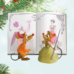 Hallmark Disney Cinderella We Can Do It! Ornament -Hallmark Gift Shop Cinderella Mice With Sewing Book Keepsake Ornament 5QXD7262 02