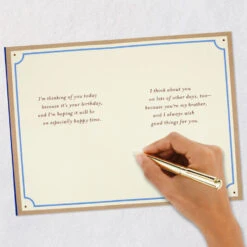 Hallmark Wishing Good Things For You Birthday Card For Brother -Hallmark Gift Shop Circle Patterns Birthday Card for Brother 659MAN3939 07