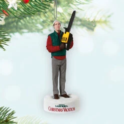 Hallmark National Lampoon's Christmas Vacation™ Trimming The Tree Ornament With Sound 11 Hallmark National Lampoon's Christmas Vacation™ Trimming The Tree Ornament With Sound -Hallmark Gift Shop Clark With Chain Saw Keepsake Ornament 1QXV1062 02
