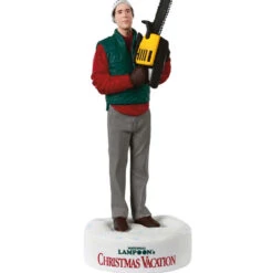 Hallmark National Lampoon's Christmas Vacation™ Trimming The Tree Ornament With Sound 14 Hallmark National Lampoon's Christmas Vacation™ Trimming The Tree Ornament With Sound -Hallmark Gift Shop Clark With Chain Saw Keepsake Ornament 1QXV1062 06
