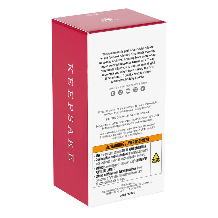 Hallmark National Lampoon's Christmas Vacation™ Trimming The Tree Ornament With Sound 10 Hallmark National Lampoon's Christmas Vacation™ Trimming The Tree Ornament With Sound - Image 8