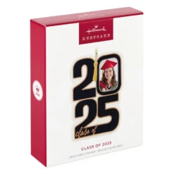 Hallmark Class Of 2025 Photo Frame Porcelain Ornament -Hallmark Gift Shop Class of 2025 Photo Frame Keepsake Ornament 5QHX3272 08