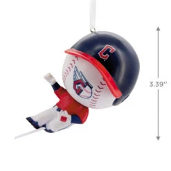 Hallmark MLB Cleveland Guardians™ Bobblehead Ornament -Hallmark Gift Shop Cleveland Guardians Bobblehead Christmas Ornament 1OSL2441 03