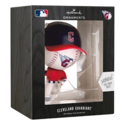 Hallmark MLB Cleveland Guardians™ Bobblehead Ornament -Hallmark Gift Shop Cleveland Guardians Bobblehead Christmas Ornament 1OSL2441 04