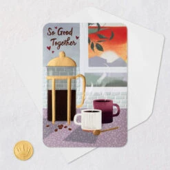 Hallmark You’re So Good Together Anniversary Card For Couple -Hallmark Gift Shop Coffee Press Anniversary Card for Couple 659AVY3297 05
