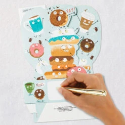 Hallmark A Whole Latte Awesome Funny 3D Pop-Up Gift Card Holder -Hallmark Gift Shop Coffee and Donuts Funny PopUp Gift Card Holder 5RZW1232 06