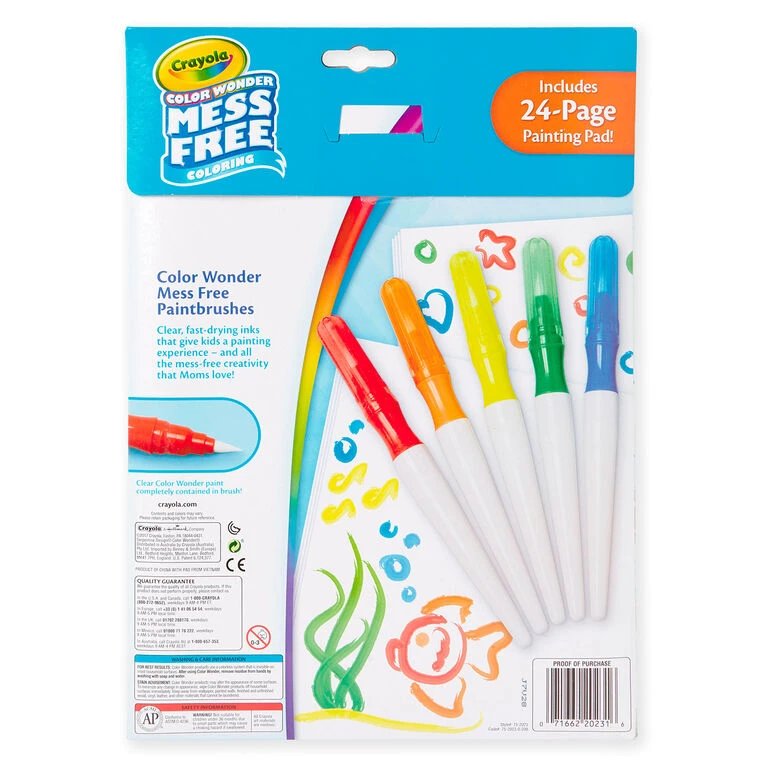 Crayola® Color Wonder Paintbrush Pens And Drawing Pad Set 6 Crayola® Color Wonder Paintbrush Pens And Drawing Pad Set - Image 4