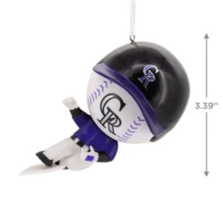Hallmark MLB Colorado Rockies™ Bobblehead Ornament -Hallmark Gift Shop Colorado Rockies Bobblehead Christmas Ornament 1OSL2442 03