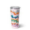 Swig Sand Art Stainless Steel Tumbler, 22 Oz. -Hallmark Gift Shop Colored Wave Design Insulated Cup With Lid S102C22SA 01
