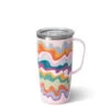 Swig Sand Art Stainless Steel Travel Mug, 22 Oz. -Hallmark Gift Shop Colored Wave Design Insulated Mug With Lid S102M22SA 01